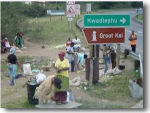 onderweg door Transkei